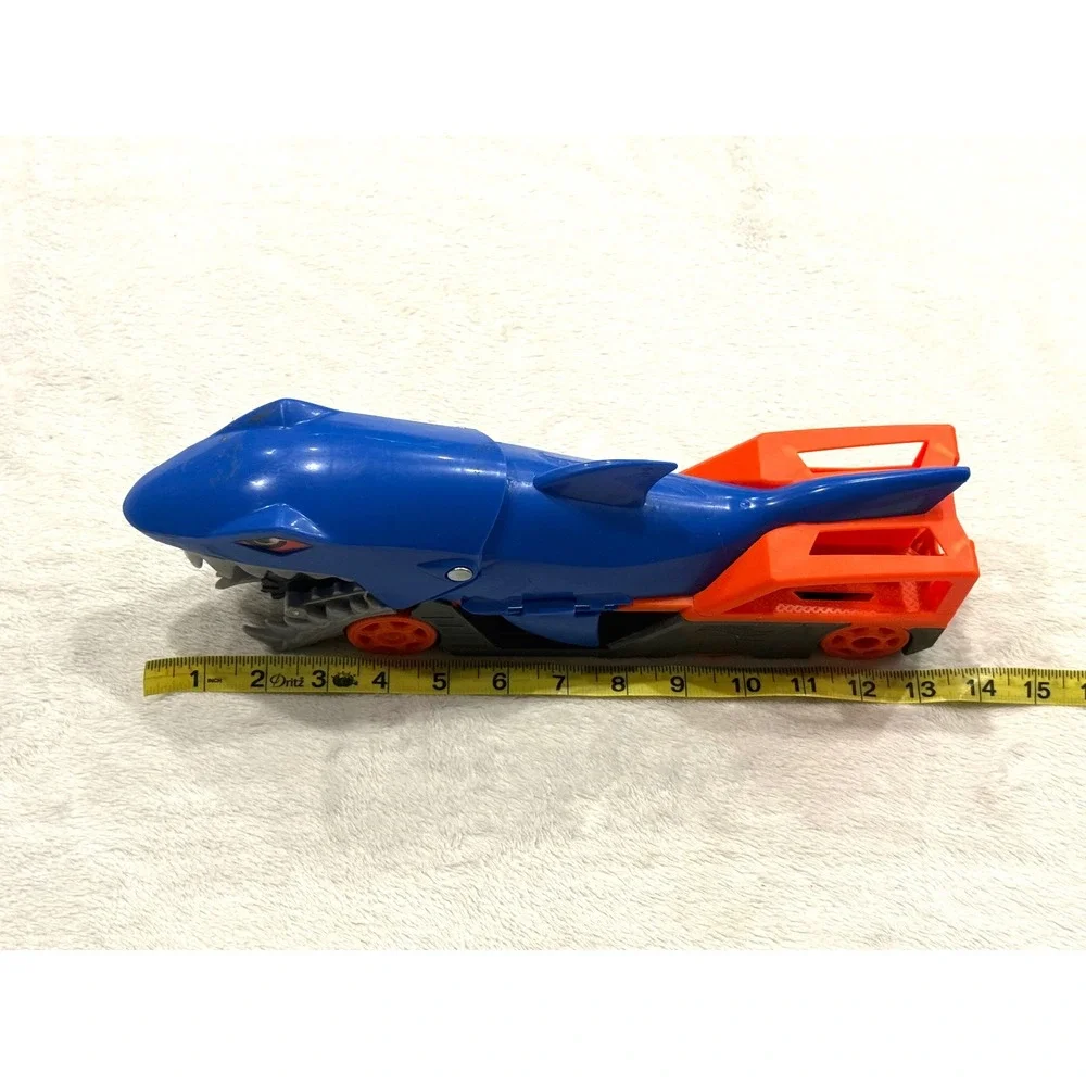 Hot Wheels Shark Chomp Transporter GVG36 Blue Orange Mattel 2020‎ Toy Truck